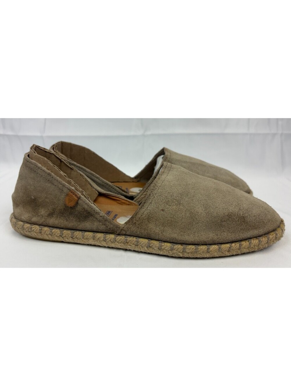 Verbenas Carmen Suede Espadrille Brown Women's Size 41 Flats